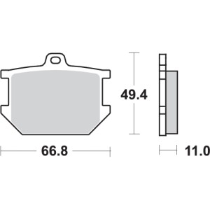 Pastilla de freno SBS P507-HF