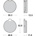 Pastilla de freno SBS P511-HF