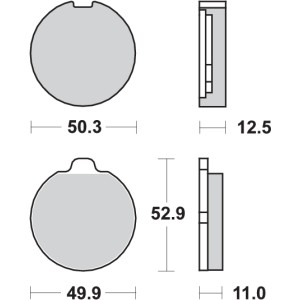 Pastilla de freno SBS P511-HF