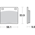 Pastilla de freno SBS P512-HF