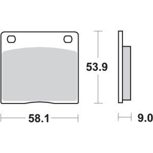 Pastilla de freno SBS P512-HF