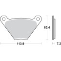 Pastilla de freno SBS P513-HF