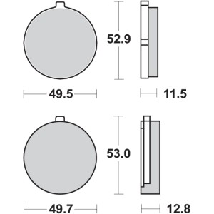 Pastilla de freno SBS P515-HF
