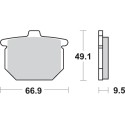 Pastilla de freno SBS P517-HF