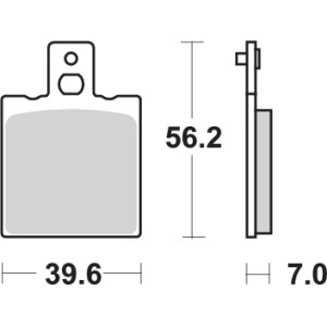 Pastilla de freno SBS P519-SI