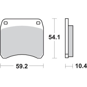 Pastilla de freno SBS P523-HF