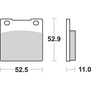 Pastilla de freno SBS P526-HF