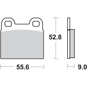 Pastilla de freno SBS P527-HF