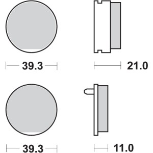 Pastilla de freno SBS P529-HF
