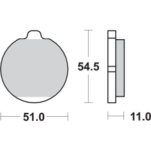 Pastilla de freno SBS P530-HF