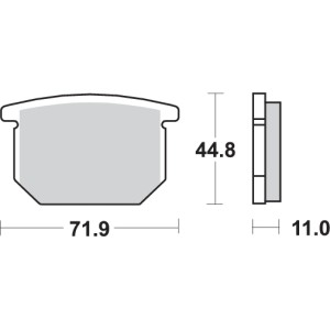 Pastilla de freno SBS P534-HF