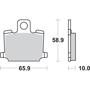 Pastilla de freno SBS P535-HF