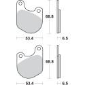 Pastilla de freno SBS P537-HF