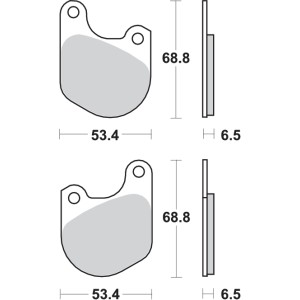 Pastilla de freno SBS P537-HF