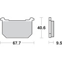 Pastilla de freno SBS P540-HF