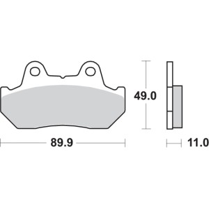 Pastilla de freno SBS P542-HF