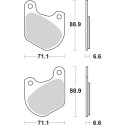 Pastilla de freno SBS P543-HF