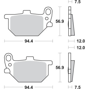 Pastilla de freno SBS P545-HF
