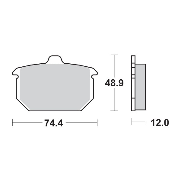 Pastilla de freno SBS P549-LF