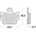 Pastilla de freno SBS P550-HF