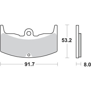 Pastilla de freno SBS P552-HF
