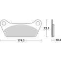 Pastilla de freno SBS P553-LF