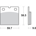 Pastilla de freno SBS P554-HF