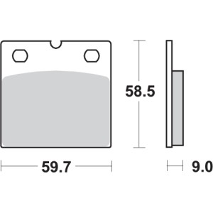 Pastilla de freno SBS P554-HF