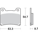 Pastilla de freno SBS P555-HS