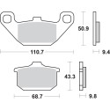 Pastilla de freno SBS P557-HF