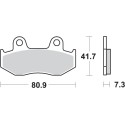 Pastilla de freno SBS P558-SI