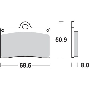 Pastilla de freno SBS P566-DC
