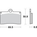 Pastilla de freno SBS P566-HF