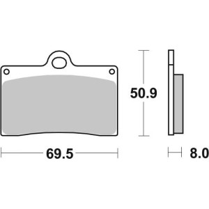 Pastilla de freno SBS P566-RST