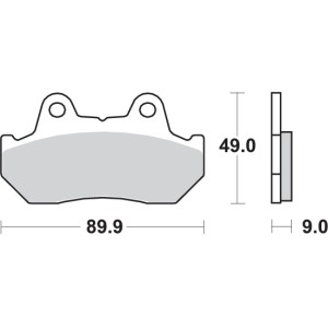 Pastilla de freno SBS P572-HS