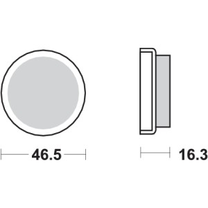 Pastilla de freno SBS P576-SI