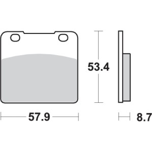 Pastilla de freno SBS P577-HF