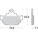 Pastilla de freno SBS P581-HF
