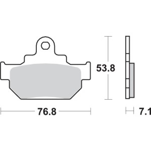 Pastilla de freno SBS P581-HF