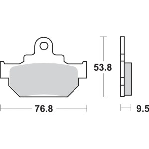 Pastilla de freno SBS P582-HF