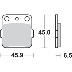 Pastilla de freno SBS P584-SI