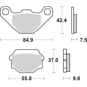 Pastilla de freno SBS P586-LS