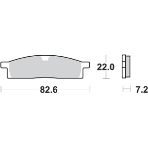 Pastilla de freno SBS P589-HF