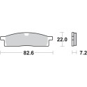 Pastilla de freno SBS P589-RSI