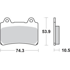 Pastilla de freno SBS P590-HS