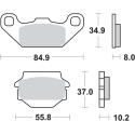 Pastilla de freno SBS P591-RSI