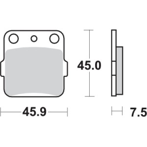 Pastilla de freno SBS P592-SI