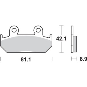 Pastilla de freno SBS P593-HS