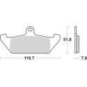 Pastilla de freno SBS P594-HF