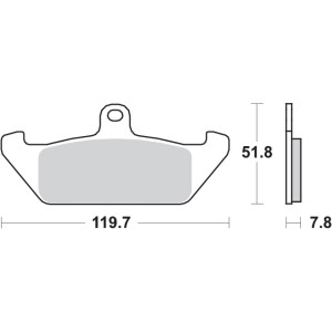 Pastilla de freno SBS P594-HF